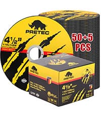 26 Packs Angle Grinder Cutting Flap Grinding Disc Wheel 4 1/2in Inches - 20 Packs 4.5"x1/4"x7/8" Cut off Wheels,3 Packs 4.5"x7/8" 60 Grit Flap Discs, 3 Packs 4.5"x1/25"x7/8" Grinding Wheels