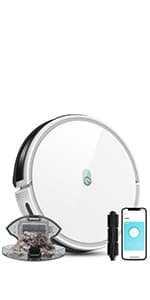 Robotic Vacuum Cleaner,Ideal For Pet Hair,Home and Kitchen Hard Floor and Low Pile Carpet