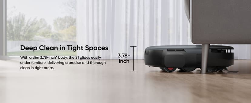 eufy S1 with All-in-One Station, HydroJet Robot Vacuum and Mop Combo, 8,000 Pa Suction, Smart Obstacle Avoidance, Multi-Level Mapping, Mop Auto-Retraction, Perfect for Pet Hair