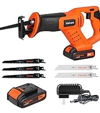 120V Reciprocating Saw, 6.0 Amp Variable Speed Corded Reciprocating Saw with 4/5" Stroke Length, 3000 SPM and 4-1/2" Max for Wood, Metal, PVC Pipe Cutting