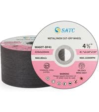 S SATC 4 1/2 Cut Off Wheel 50 PCS Cutting Wheels 4.5"x.040"x7/8" Angle Grinder Cutting Disc Ultra Thin Metal & Stainless Steel