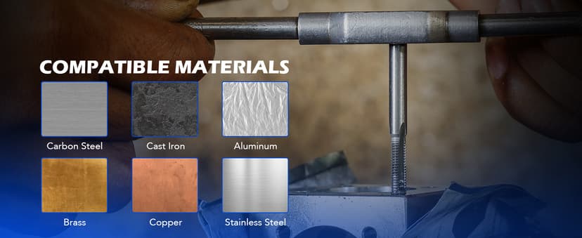 Orion Motor Tech 80pc Tap and Die Set in SAE and Metric Sizes, Metric and Standard Tap Set and Die Tool Set for Internal and External Threading