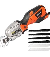 120V Reciprocating Saw, 6.0 Amp Variable Speed Corded Reciprocating Saw with 4/5" Stroke Length, 3000 SPM and 4-1/2" Max for Wood, Metal, PVC Pipe Cutting