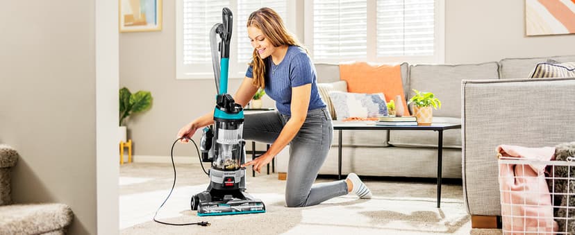 Bissell CleanView Rewind Upright Bagless Vacuum with Automatic Cord Rewind & Active Wand, 3534