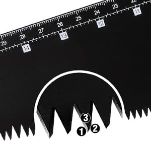 WORKPRO 16-Inch Universal Handsaw with Non-Slip Comfortable Handle, Anti-Rust Wood Saw With Chip Removal Design, Heavy-Duty for Cutting Wood, Laminate, PVC