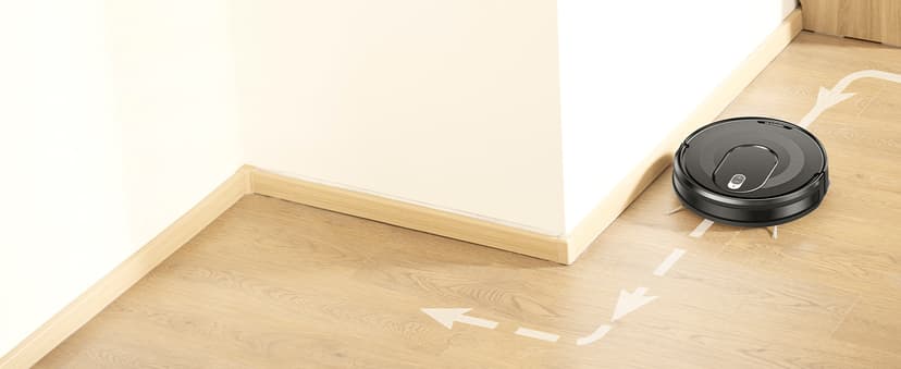 W7 Robot Vacuum and Mop Combo, 2 in 1 Mopping Robotic Vacuum Cleaner with Watertank and Dustbin, Self-Charging, Slim, Max 120mins Runtime for Hard Floor, Carpet Cleaning