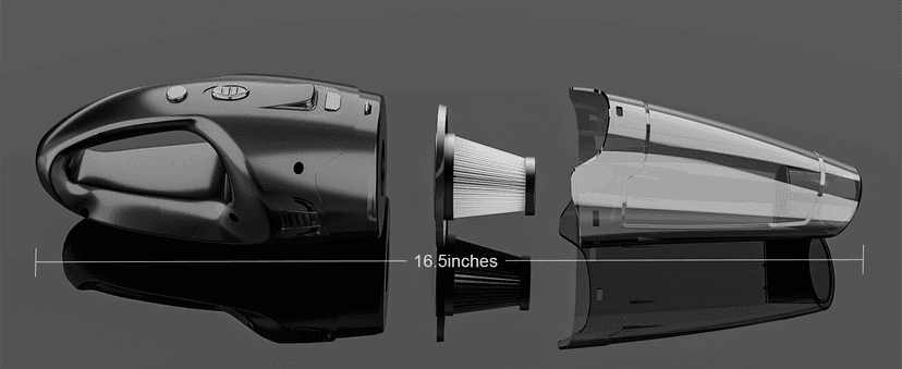 Handheld Vacuum Cordless Rechargeable, Car Vacuum Cleaner with LED, USB Charge, 1.65LBs Hand Vacuum Cordless, for Car/Home/Pet