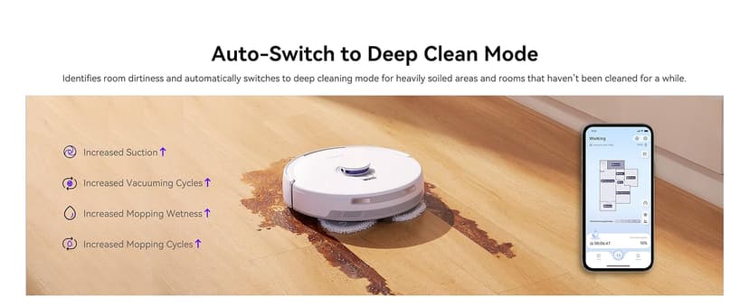 Narwal Freo X Ultra Robot Vacuum and Mop Combo, 8200Pa Robot Mop & Vacuum, Auto Mop Drying/Washing, Self-Empty, Zero-Tangling, DirtSense™, Maintenance-Free Base Station, Self-Contained Dust Processing