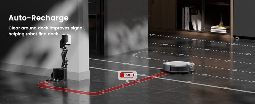 Lefant M310 Ultra Robot Vacuum and Mop, 6000Pa Suction-Slim Robotic Cleaner with ToF LiDAR Navigation, Accurate Obstacle Avoidance, WiFi/App/Alexa Control, 170min Runtime, for Pet Hair and Home