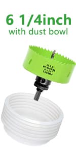 Hole Saw Set, 22PCS Hole Saw Kit with 3/4" to 5" (19mm-127mm) 13Pcs Saw Blades, Mandrels, Installation Plate, Drill Bits, Hex Key with Storage Box, Ideal for Soft Wood, Plywood, Drywall, PVC