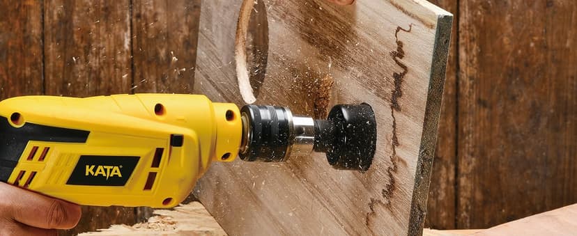 KATA Hole Saw Set 20PCS Hole Saw Kit with 3/4"-6"(19-152mm) 13PCS Saw Blades, 2 Mandrels, 3 Drill Bits, 1 Installation Plate, 1 Hex Key, Ideal for Soft Wood, Plywood, Drywall, PVC