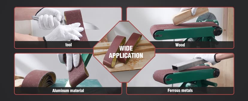 S SATC 3x18 Sanding Belts 20PCS Belt Sander Paper Aluminum Oxide (3 Each of 60/80/120/150/240/400 Grits & 2 of 40 Grits) Ideal for Wood Metal Paint Sanding