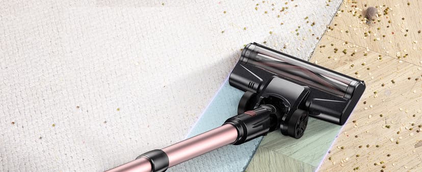 V8PRO Cordless Vacuum Cleaner for Home - 25Kpa Stick Vacuum with Self Standing Design, Max 35Min Runtime, 6 in 1 Lightweight Vacuum for Hardwood Floors and Carpet Pet Hair (Champagne)