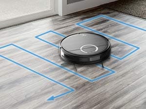 Robot Vacuum and Mop Combo, 2 in 1 Mopping Robot Vacuum Cleaner with Schedule, Wi-Fi/App/Remote, 2000Pa Max Suction, Self-Charging Robotic Vacuum, Slim, Ideal for Hard Floor, Pet Hair, Low-Pile Carpet