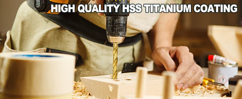 115Pcs Cobalt Drill Bits Set, M35 High Speed Steel, 135 Degree Tip, Twist Jobber Length Drill Bit Kit for Hardened Metal, Plastic and Wood with Metal Indexed Storage Case, 1/16"-1/2"