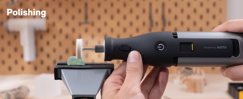 HOTO 12V Cordless Rotary Tool Kit Pro, Brushless Motor, 35000RPM Variable Speed, 3000mAh USB-C Rechargeable, LED Light, 37 Accessories, Ideal for Carving, Sanding, Polishing, Drilling, Cutting, DIY