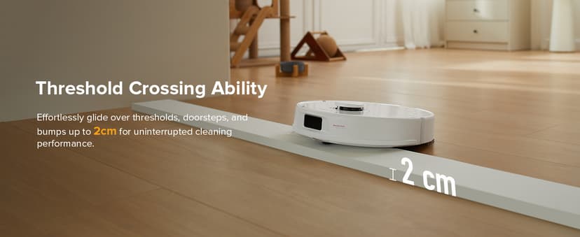 roborock Qrevo Series Robot Vacuum and Mop, 8000Pa Suction, Upgraded from Qrevo S, Anti-Tangle Brush, Smart Obstacle Avoidance, Auto Mop Washing, All-in-One Dock, 200RPM Spinning Mops, White(QV 35A)
