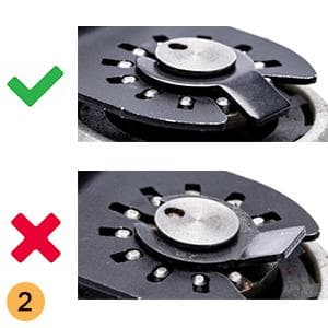 EZARC Japanese Tooth Oscillating Saw Blade, 5 PCS Arc Edge Oscillating Multitool Blades Clean Cut for Wood, Plastic