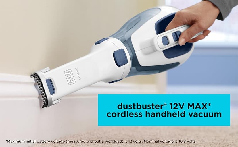 BLACK+DECKER HHVI325JR22 Dustbuster Cordless Lithium Hand Vacuum, Ink Blue