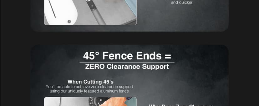 Fulton Miter Gauge 2000 SE HDF NoPlay Expandable Glides Steel Miter Bar for 3/4 x 3/8 Inches, Miter Slot UHMW Slick Base Pad, Protractor Style Head 13 Positive Stops, Aluminum Dual 45 Degree