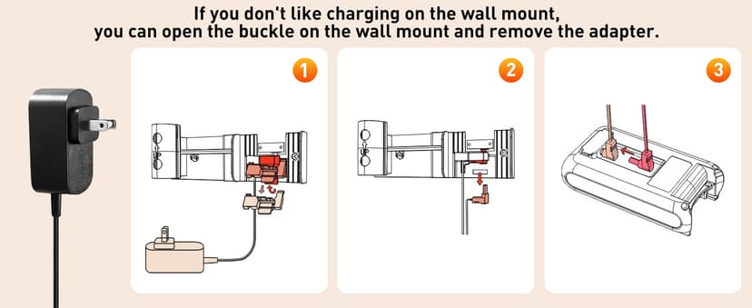 Cordless Vacuum Cleaner, 46KPa/500W Stick Vacuum with 55 Mins Runtime, Self-Standing Vacuum Cleaner for Home, LED Display, Anti-Tangle Brush, Rechargeable Vacuum for Pet Hair