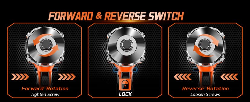 1300N.m(960Ft-lbs) Cordless Impact Wrench 1/2" Brushless High Torque Impact Wrench with 2x 4.0Ah Batteries, 6 Sockets, Charger, Extension Bar for Car, RV, Truck Wheel Lug Nuts
