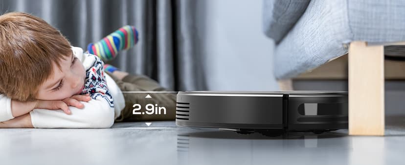 Robot Vacuum and Mop Combo, 2 in 1 Mopping Robotic Vacuum Cleaner with Schedule, Wi-Fi/App/Remote, Max Suction 2000Pa, Self-Charging, Slim, Ideal for Hard Floor, Pet Hair, Low-Pile Carpet