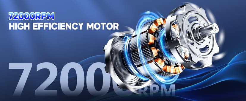 JONYJ Handheld Vacuum Cordless, 16000PA Strong Suction Hand Held Car Vacuum Cleaner, Portable Hand Vacuum Rechargeable with Multi-Nozzles & LED Light for Home, Car, Office, Pets