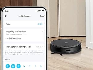 Tapo Ultra-Slim LiDAR Smart Navigation Robot Vacuum and Mop with Self-Emptying Dock, 5300Pa Max, 97%+ Dust Pickup Rate, Self-Charging, Compatible with Alexa & Google Home, RV20 Max Plus