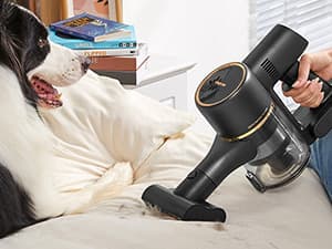 DREAME R10 Pro Cordless Vacuum Cleaner for Home, 6-in-1 Cordless Stick Vacuum Rechargeable, 65Mins Runtime, Powerful Suction, Wireless Vacuum Cleaner for Hardwood Floor, Carpet, Tile, Pet Hair, Black