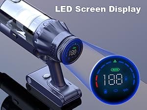 Cordless Vacuum Cleaner, Vacuum Cleaners for Home, 50KPA 500W Stick Handheld Pet Hair Hardwood Floor Vac, High Power Hand Held Rechargeable Battery Portable Household Lightweight Vac, C11 Gold