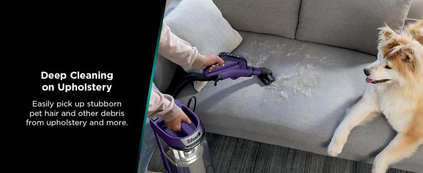 Shark POWERDETECT Upright Vacuum Cleaner with HEPA Filter, Heavy Duty Vacuum with Powerful Suction for Pet Hair Pickup, DuoClean Technology, Powered Lift-Away, Ideal for Carpets & Hardfloors, AZ4002