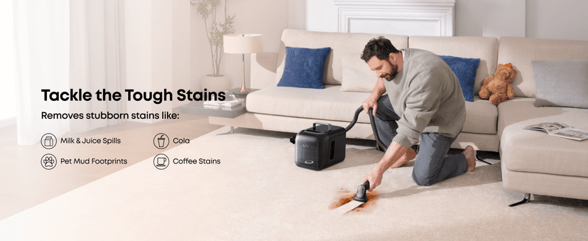 eufy E28 Omni Robot Vacuum and Mop Combo,HydroJet System,with Portable Deep Cleaner for Carpet,20,000Pa Turbo Suction,Zero-Tangling,Corner to Edge Deep Cleaning,with auto All-in-One Station