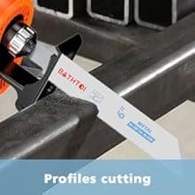 25 Pack 6 Inch 18 Tpi Reciprocating Saw Blades for Sheet Metal, Pipes, Nails Cutting, Profiles Cutting, Bi-Metal Sawzall Blades with 8% Cobalt for Longer Life and Faster Cutting Speed