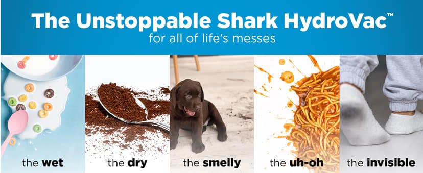 Shark WD201 HydroVac Cordless Pro XL 3-in-1 Vacuum, Mop & Self-Cleaning System with Antimicrobial Brushroll* & Solution for Multi-Surface, Hardwood, Tile, Marble & Area Rugs, Pure Water