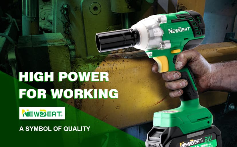 Cordless Impact Wrench, 21V Brushless 1/2 inch Impact Wrench, Electric Impact Gun, Power Impact Driver with 4.0Ah Battery and Charger, Variable Speeds for Car, Home DIY, Tire Removal Tool