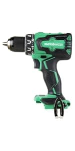 Metabo HPT 18V MultiVolt 1/2" Cordless Brushless Driver Drill Kit, High Power Drill Set with Bag, 2 Lithium-Ion Metabo Batteries and Charger, Compact Lightweight Power Driver, DS18DEX