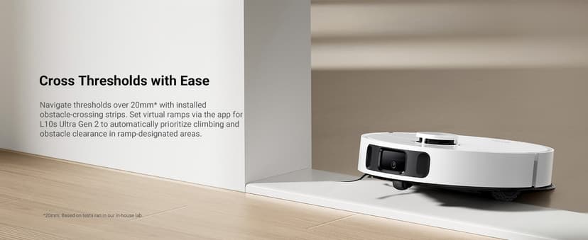 DREAME L10s Ultra Gen 2 Robot Vacuum and Mop, 10,000Pa Suction, MopExtend Technology, All-in-One Base Station, Pet-Friendly, Versatile Carpet Cleaning, DuoScrub Mopping System, Smart Pathfinder Tech