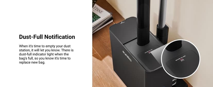 Eureka Cordless Vacuum Cleaner Lightweight, Stick Vacuum Rechargeable for Hardwood, Pet Hair, Blue w/Clean Station, Stylus Elite NEC490SE