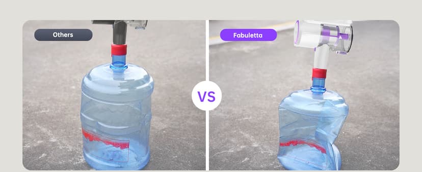 FABULETTA Cordless Vacuum Cleaner for Home, 500W Lightweight Vacuum Cleaner with MAX 50 Min Detachable Battery, Brushless Motor, 6 in 1 Stick Vacuum for Hardwood Floors and Carpet Pet Hair Car(Purple)