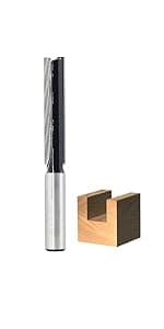 6Pcs Straight Router Bit Set 1/4 Shank, Double Flute Straight Bit Dado Straight Cut Router Bit, Cut Dia 3/4", 5/8", 1/2", 3/8", 5/16", 1/4", Straight Router Bit for Woodworking Groove by SICWOOD