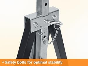 Metal Saw Horses 2 pack Folding Heavy Duty 880 lbs Load Capacity Saw Horse Adjustable 7 Level Height for Woodworking