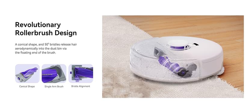 Narwal Freo X Ultra Robot Vacuum and Mop Combo, 8200Pa Robot Mop & Vacuum, Auto Mop Drying/Washing, Self-Empty, Zero-Tangling, DirtSense™, Maintenance-Free Base Station, Self-Contained Dust Processing