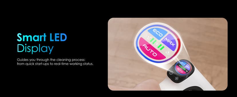 Tineco Pure ONE A50S Cordless Stick Vacuum Cleaner, 185W Suction,1L Larger Dustbin, 3DSense Power Brush, PureCyclone Tech, Easily Tackles Large Debris