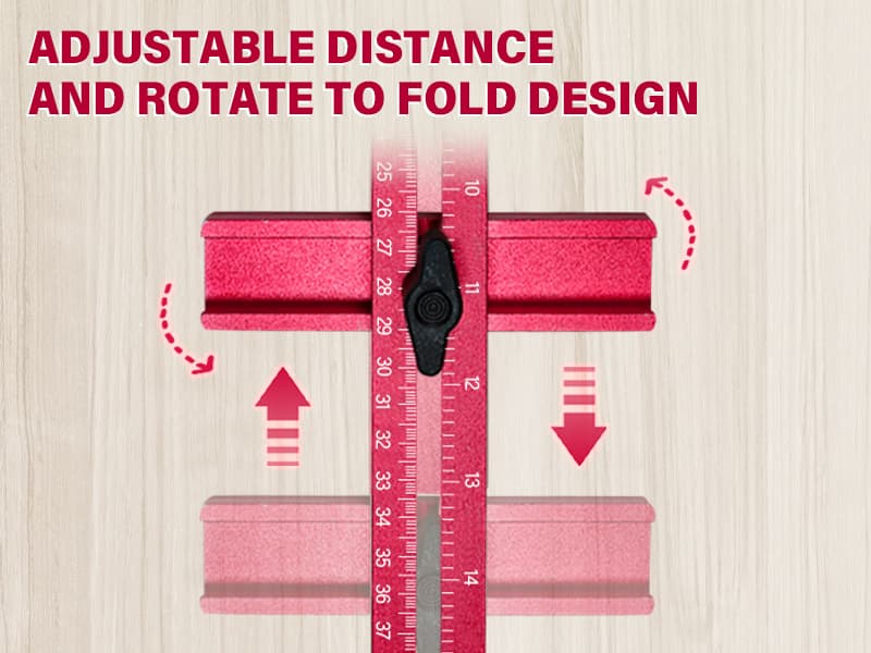 New 4 in 1 Router Milling Groove Bracket, Aluminum Alloy Router Circle Cutting Jig, Multifunctional Router Guide for Cutting Circles, Adjustable Router Jig Tool for Woodworking (Rose Red)