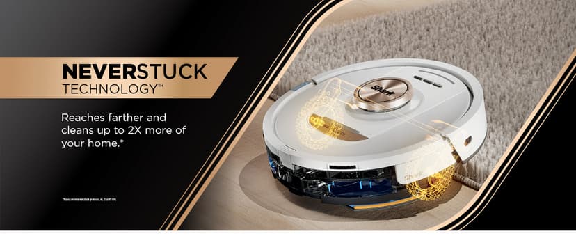 Shark Robot Vacuum & Mop Combo, PowerDetect NeverTouch Pro, Self-Emptying, Self-Refill with Self-Clean Pad Wash & Dry, 60-Day Debris Capacity, 30-Day Refill Tank, 5 PowerDetect Technologies, AV2800ZE