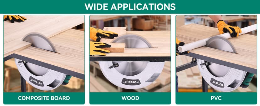 Hoteche 12-Inch Circular Saw 4-HP Compact Portable Table Saw with Saw Blade for Desktop Use