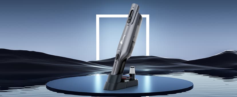 Cordless Handheld Vacuum, Lightweight Portable Hand Vacuum Cleaner with LED Light,Rechargeable Hand Held Vacuum with Charging Dock, Powerful Suction for Office, Home,Car,Silver