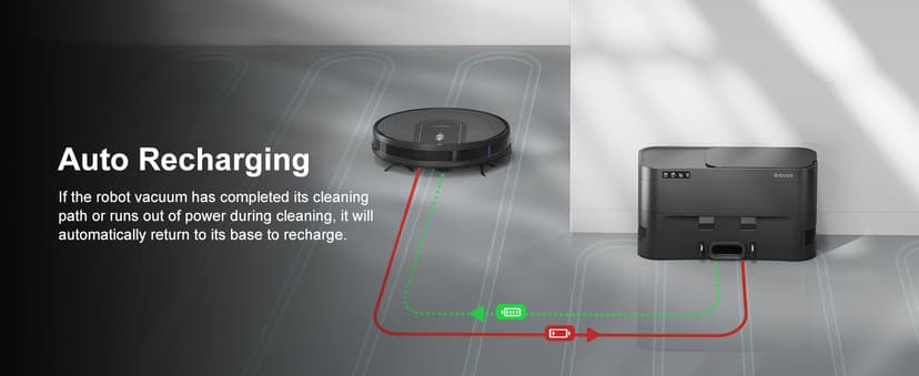 Robot Vacuum Cleaner with Self-Emptying Base – 9000Pa Suction, 85 Days of Dust Storage, Wi-Fi/App/Alexa Control – Ideal for Hard Floors, Low Carpets, and Pet Hair