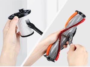 whall Cordless Vacuum Cleaner, Upgraded Strong Suction Brushless Motor Cordless Stick Vacuum Cleaner, Lightweight Handheld Vacuum for Home Pet Hair Carpet Hard Floor, up to 55mins Runtime,Blue